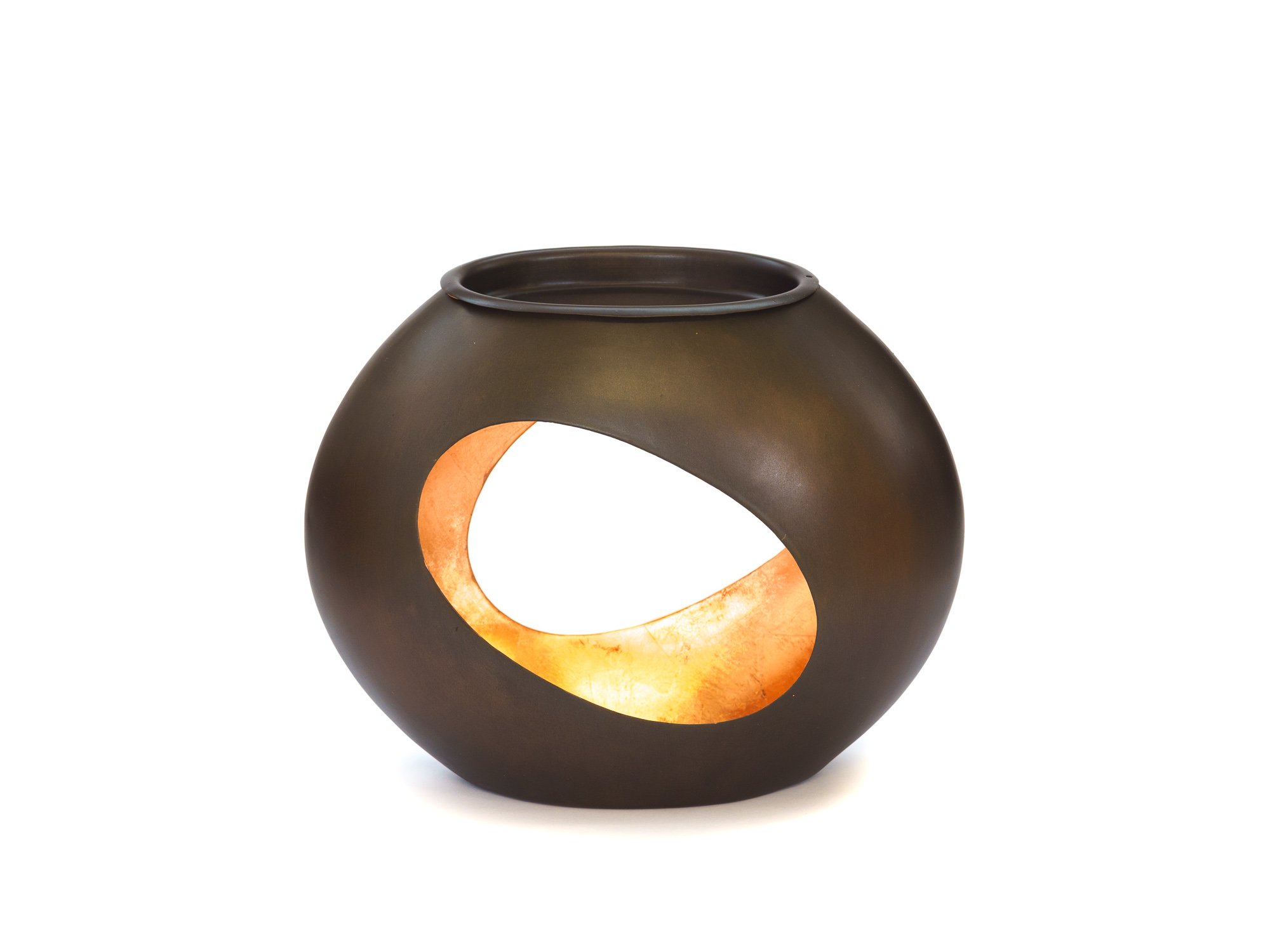 Duftlampe Manipur, Metall antik, bronze foliert