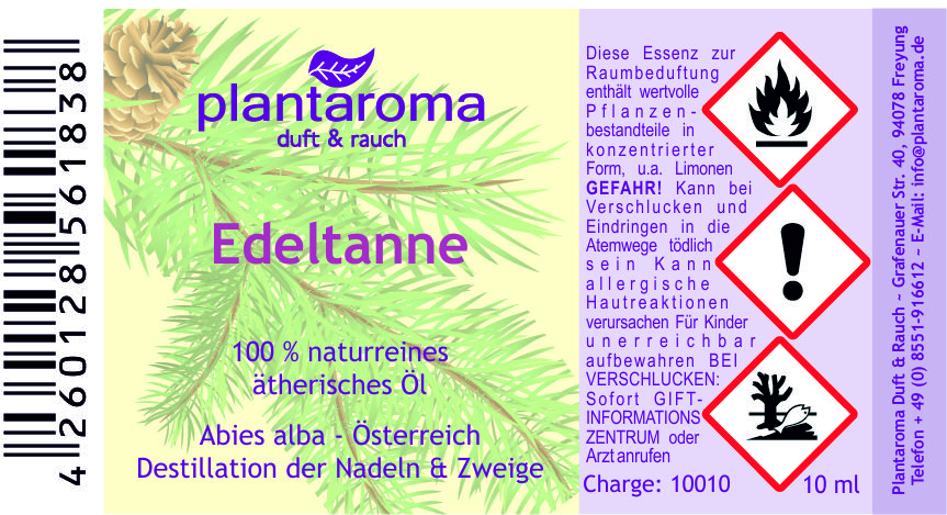 Edeltanne, 100 % naturreines ätherisches Öl