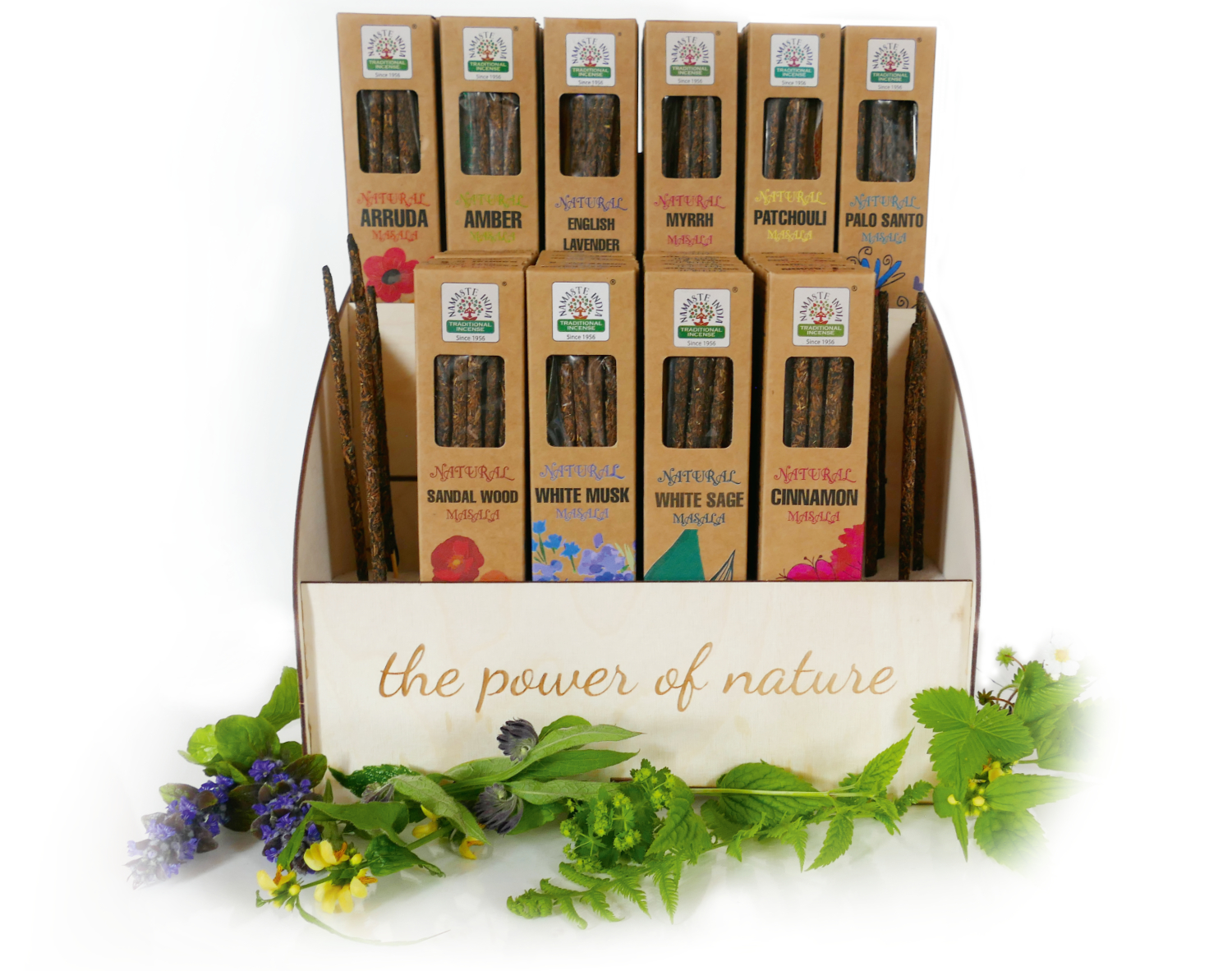 The Power of Nature - Namaste India Natural Räucherstäbchen