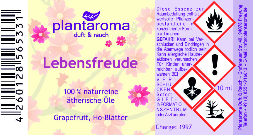 Lebensfreude, Lieblingsdüfte