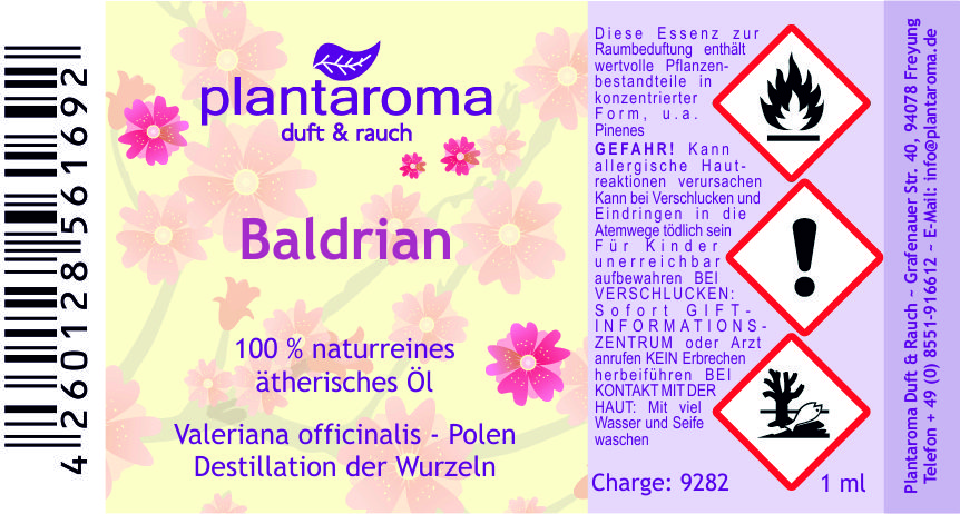 Baldrian, 100 % naturreines ätherisches Öl