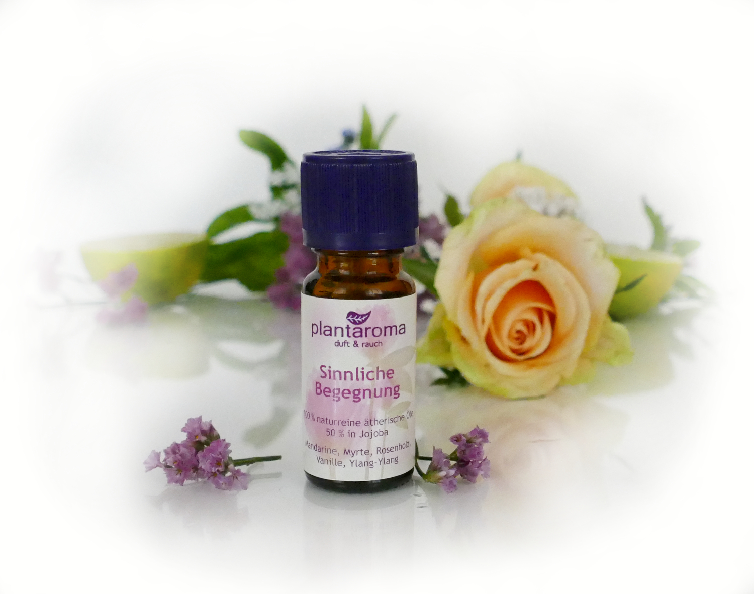 Sinnliche Begegnung, 100 % naturreine ätherische Öle in Jojoba