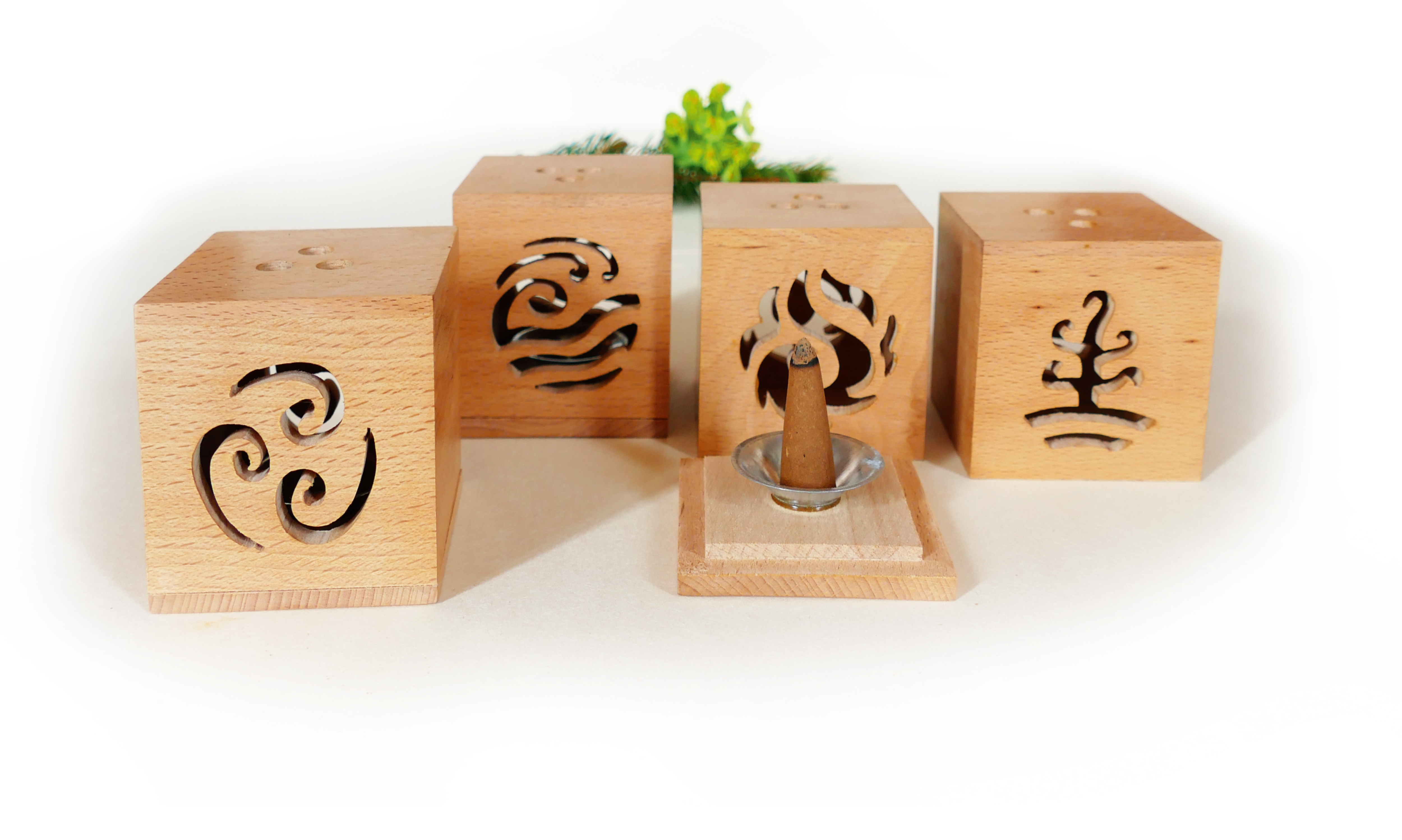 Räucherkegelhalter Wasser