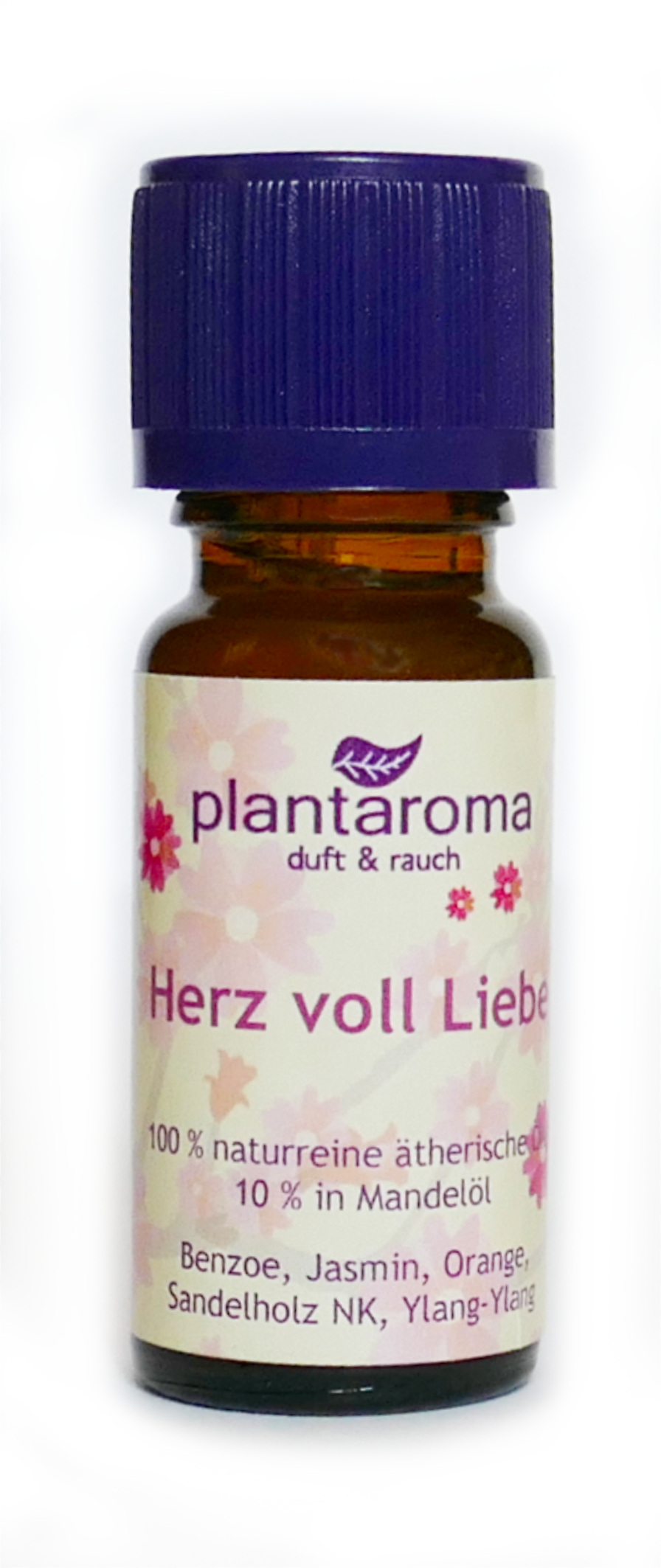 Herz voll Liebe, Lieblingsmischung, 100 % naturreine ätherische Öle in Mandelöl