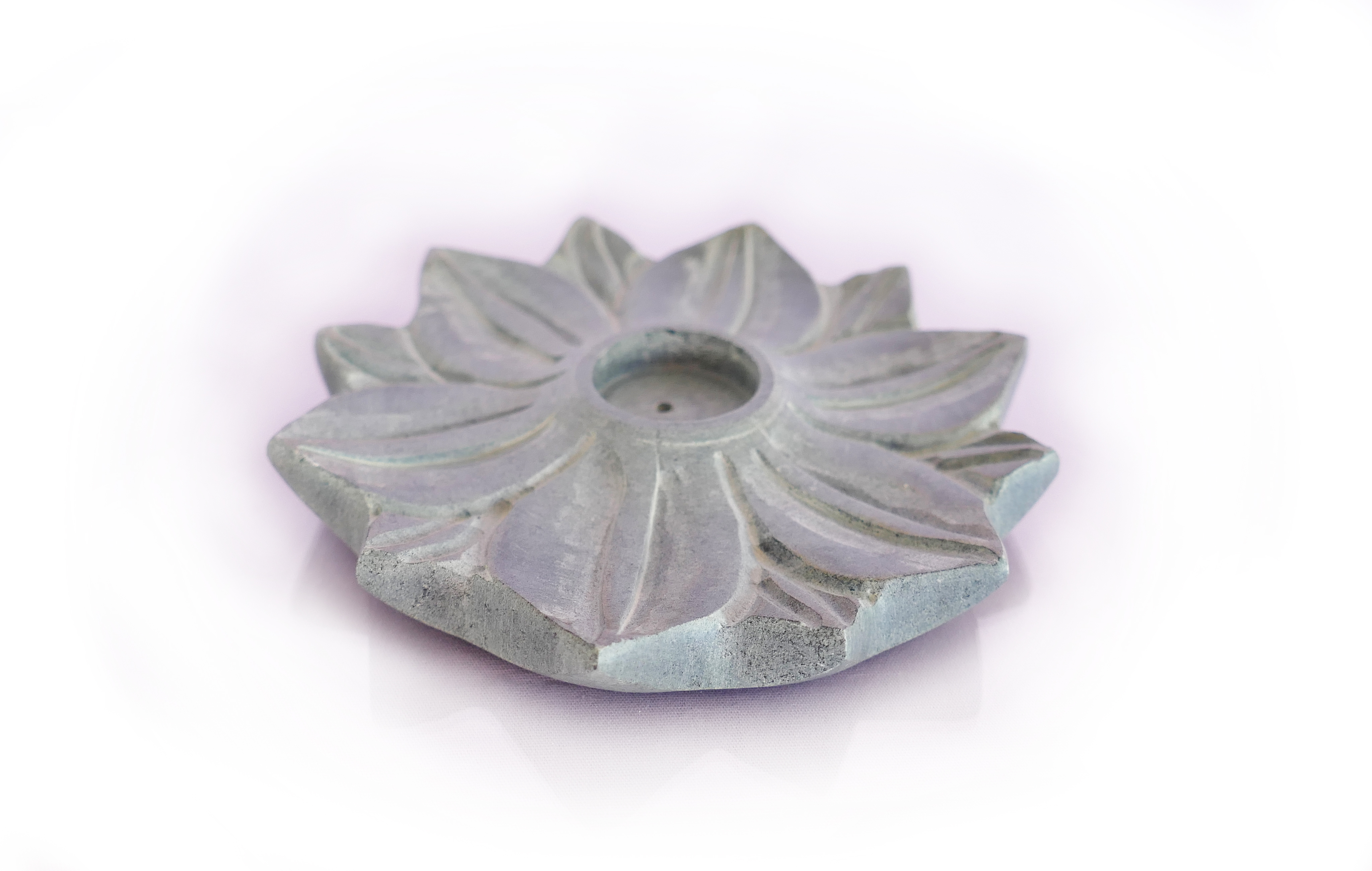 Lotusblume, Räucherstäbchenhalter - Speckstein
