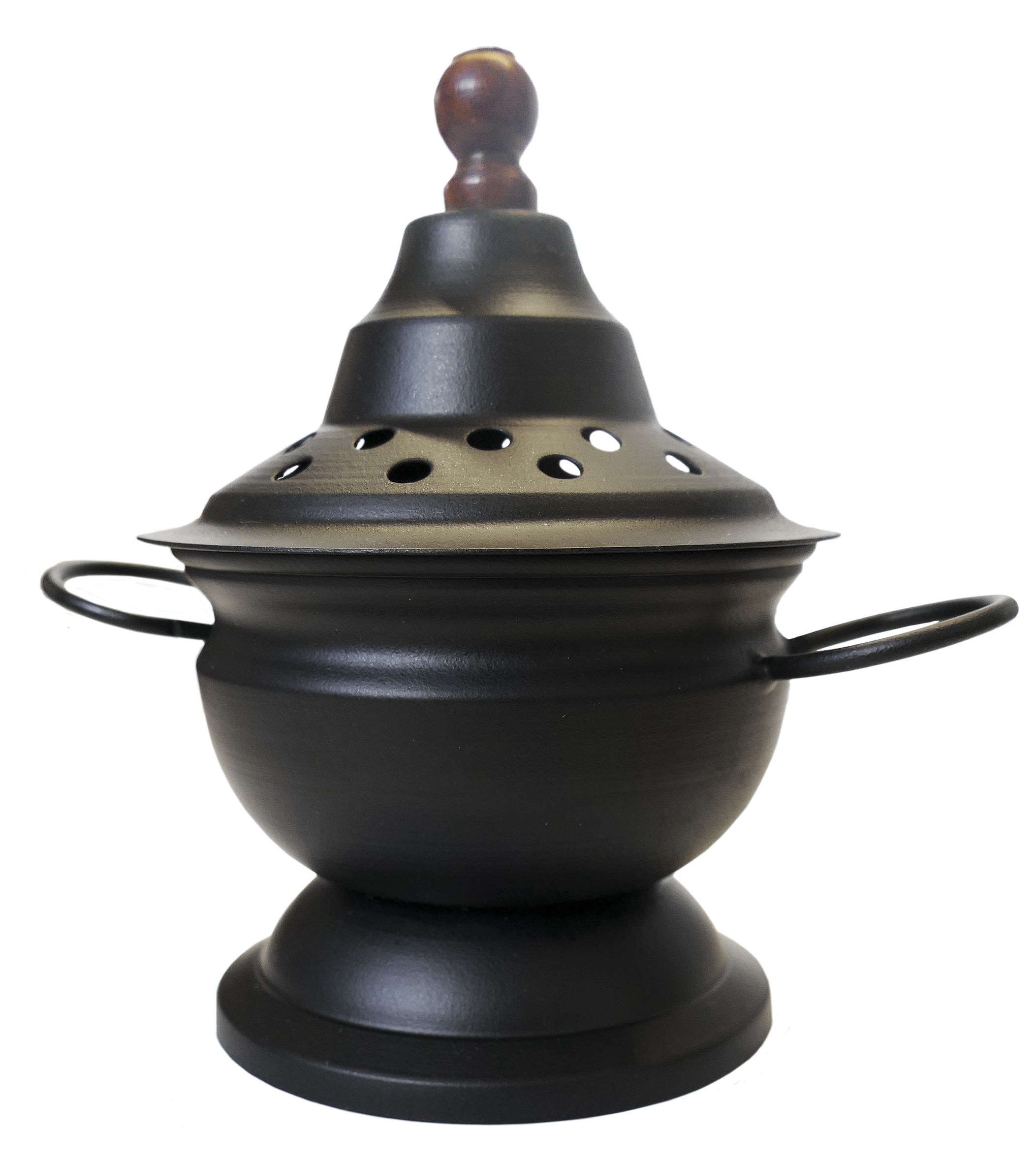 Räuchergefäß schwarz - Metall