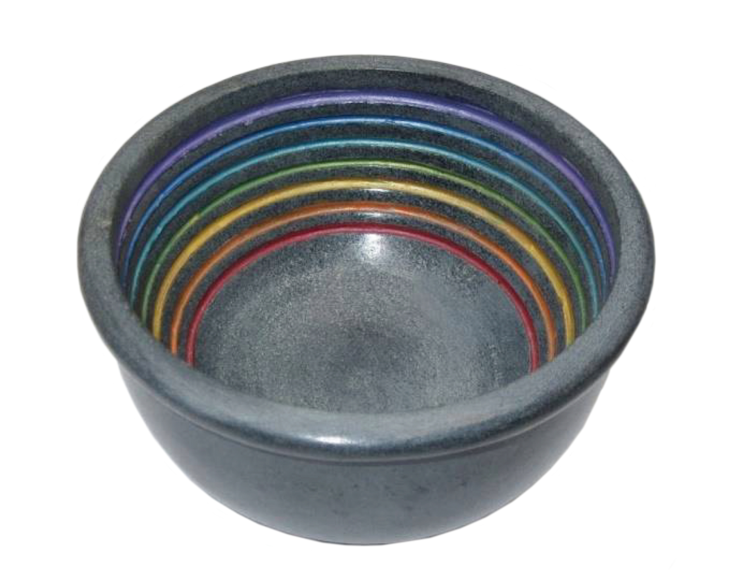 Jannis, Specksteinschale grau/bunt