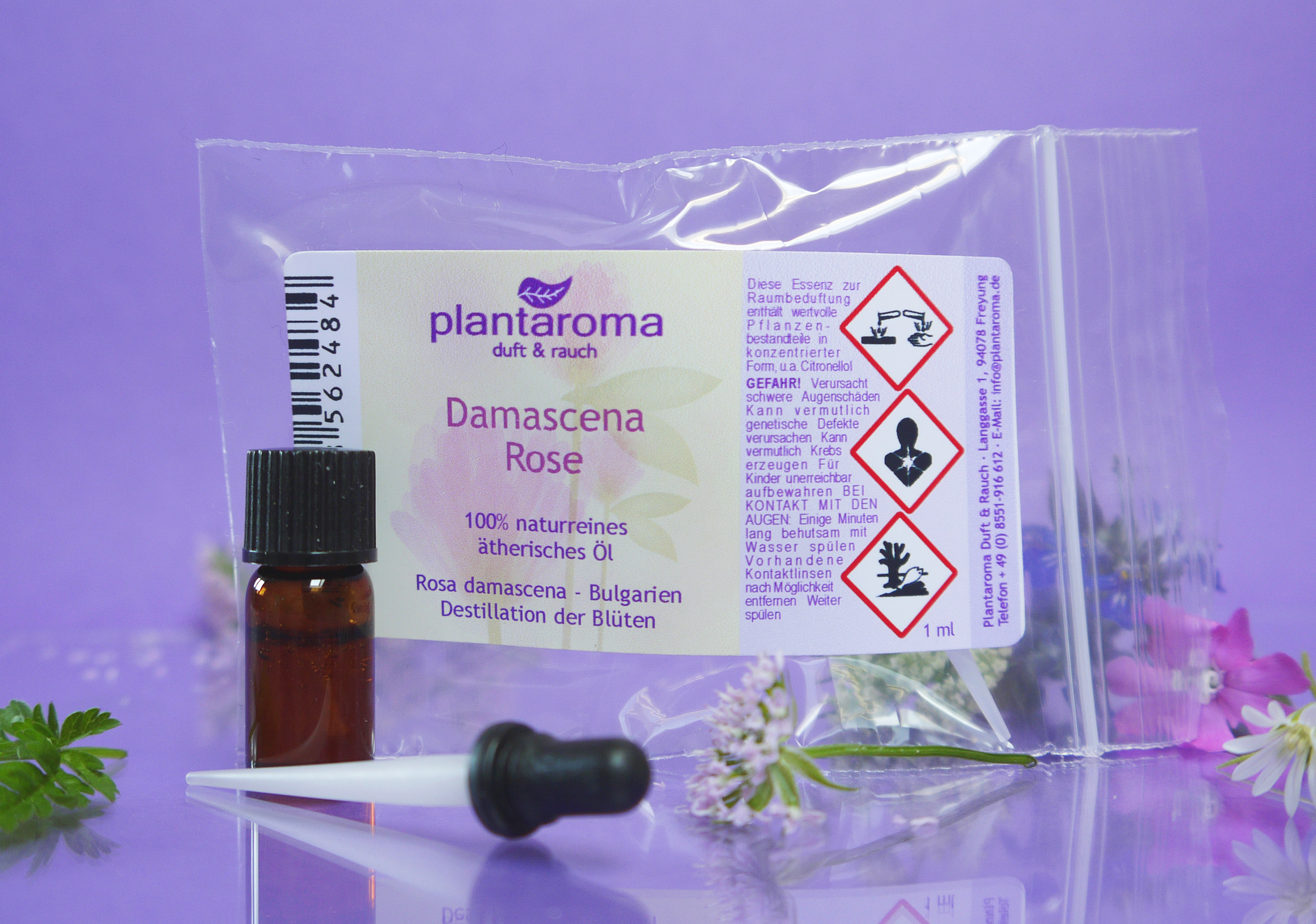 Damascena Rose, 100 % naturreines ätherisches Öl