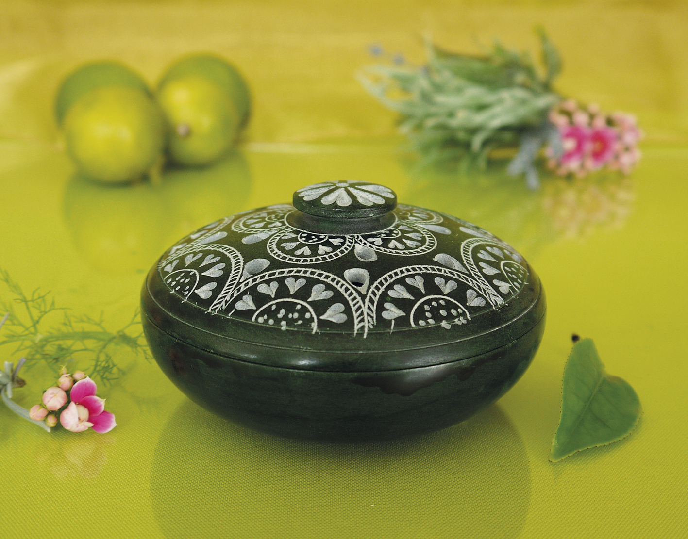 Hindi, Räuchergefäß, Speckstein