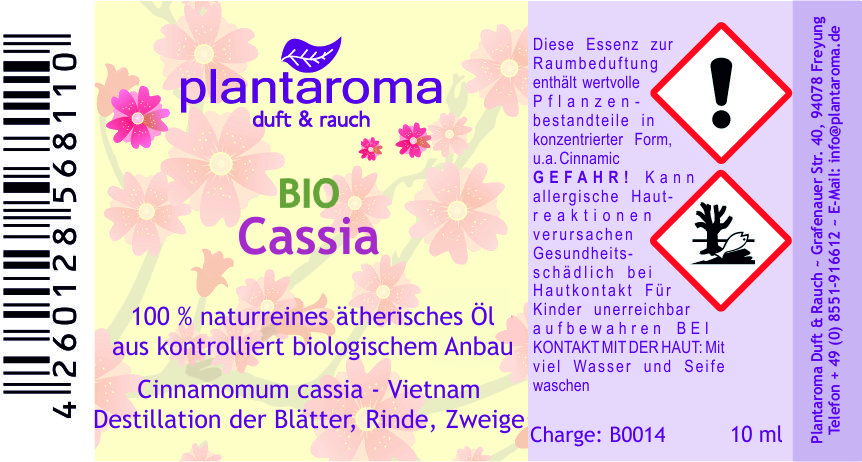 Cassia BIO, 100 % naturreines ätherisches Öl