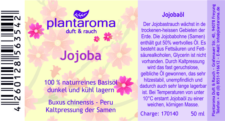 Jojobaöl, 100 % naturreines Basisöl