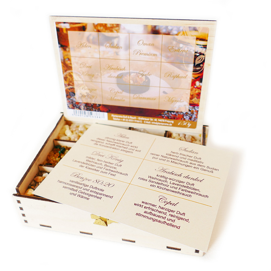 Räucherbox, 100 % naturreine Räucherwaren