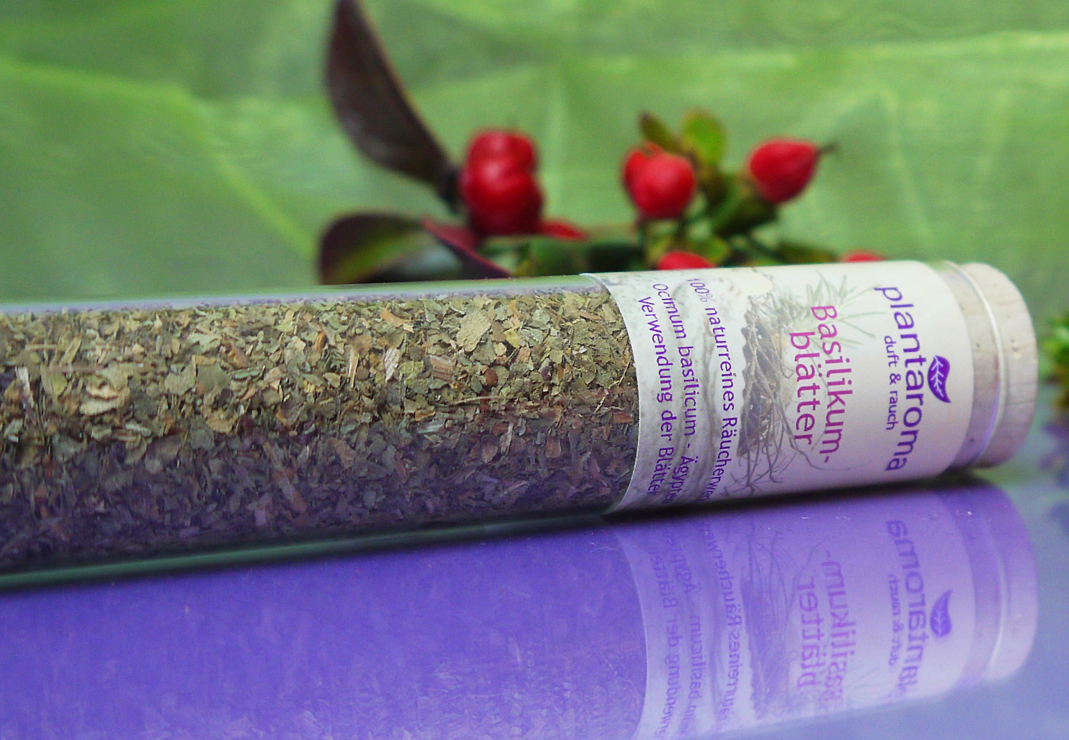 Basilikumblätter, 100 % naturreines Räucherwerk