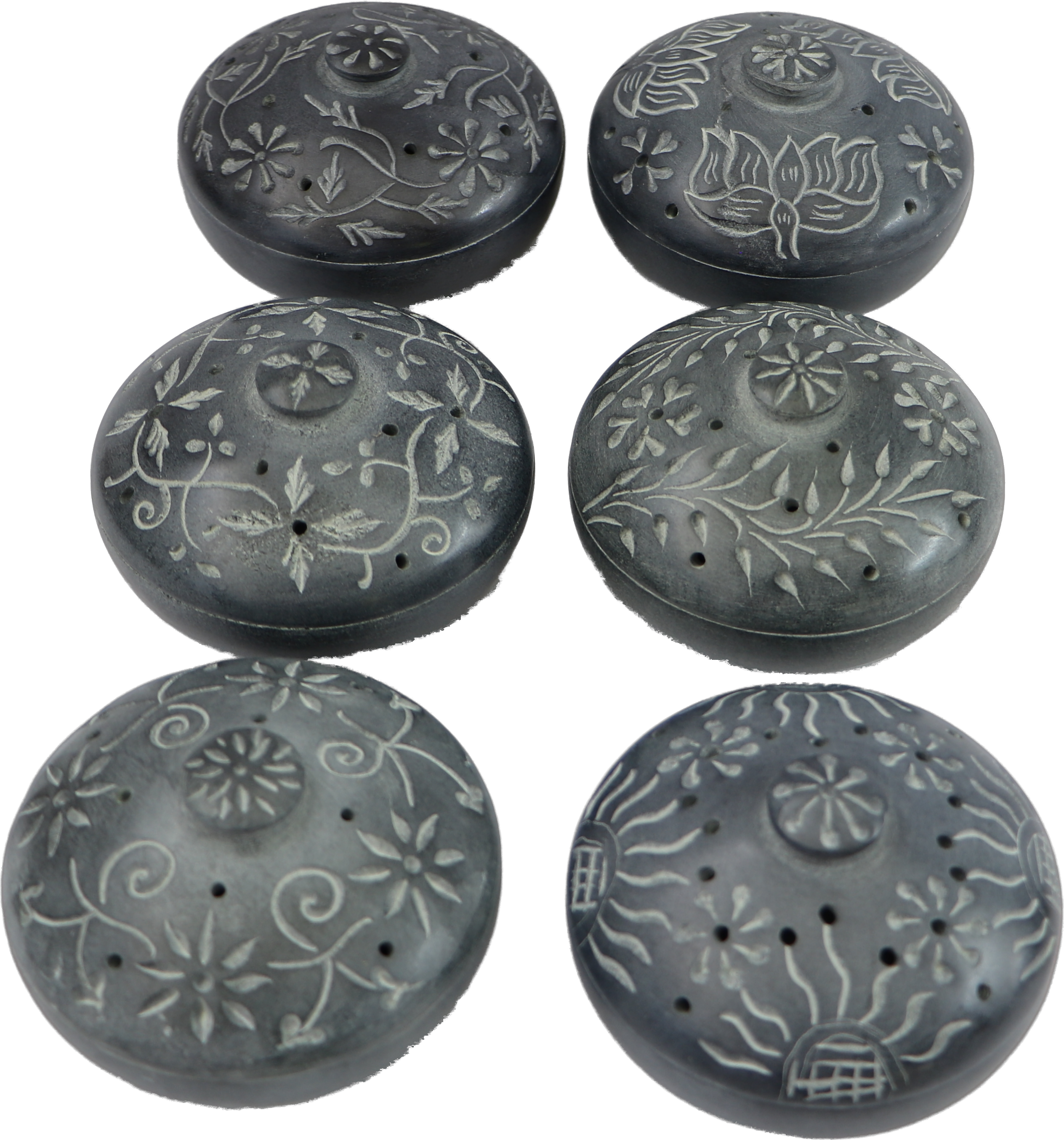 Desna, 6er Set Specksteindöschen