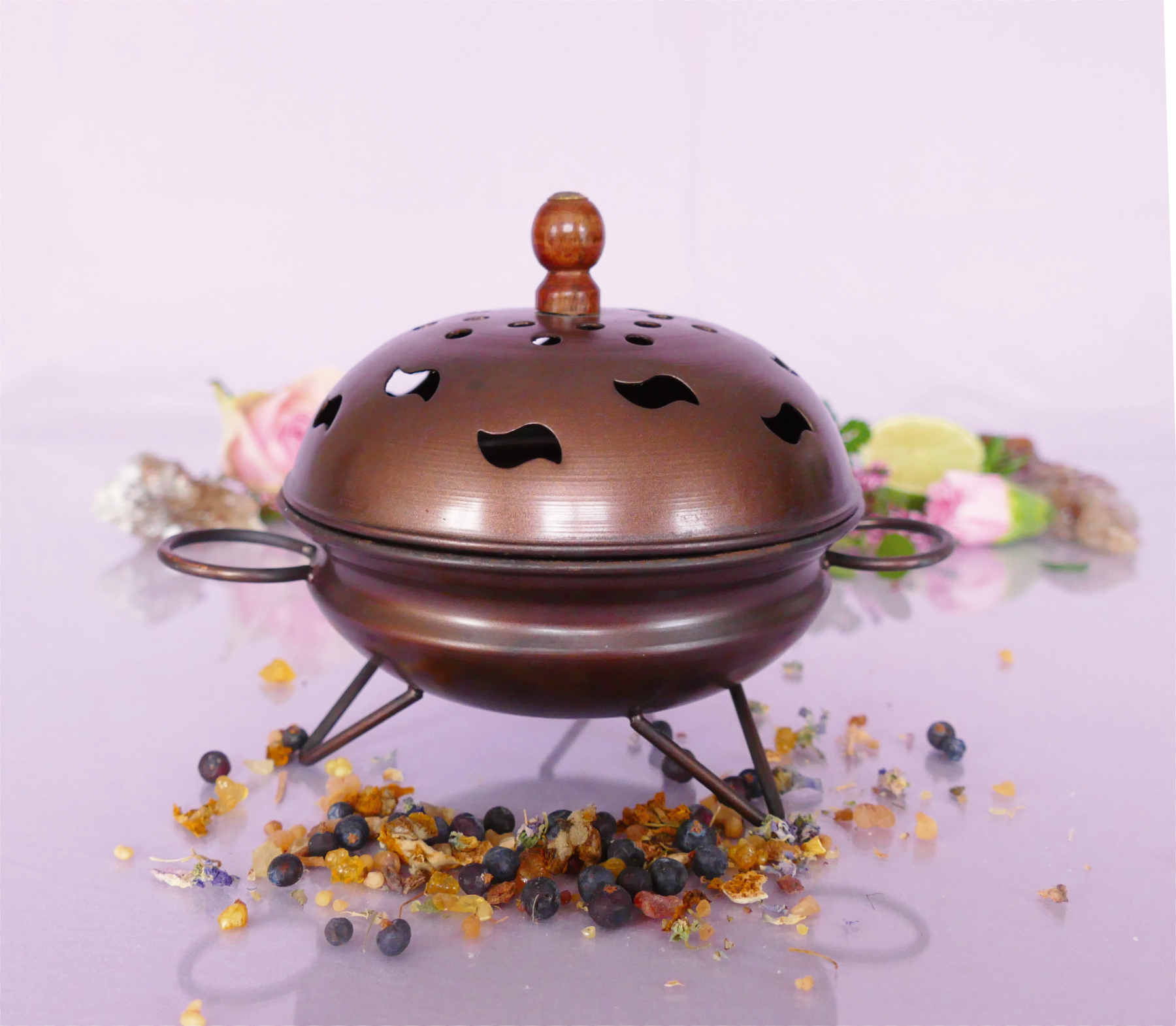 Räuchergefäß kupferfarben - Metall